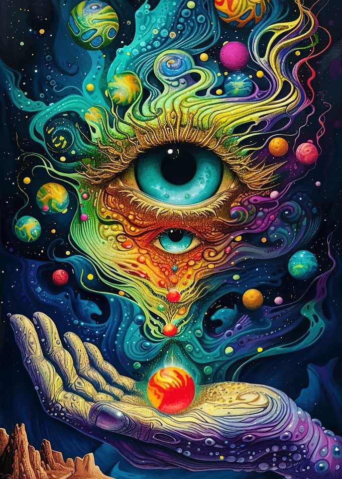 Cosmic Eye and Hand
