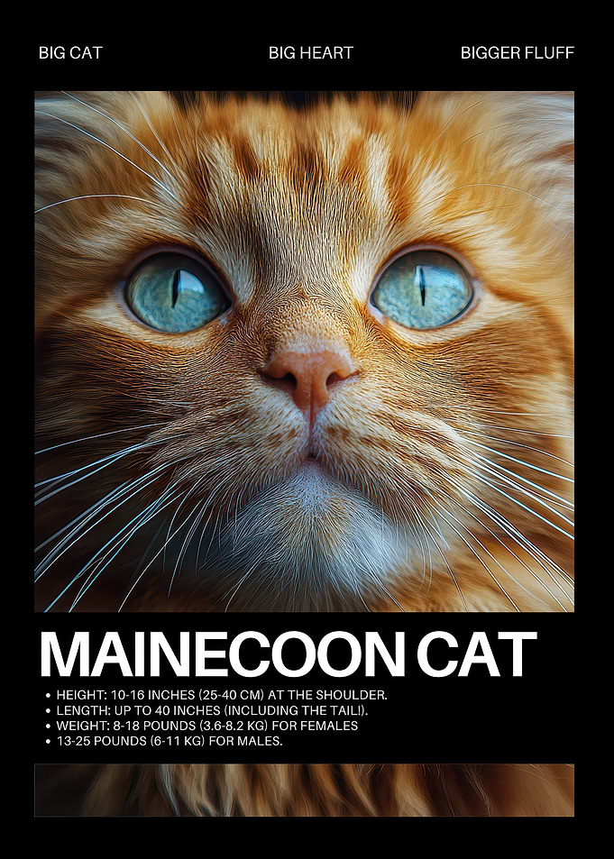 Maine Coon Cat Portrait