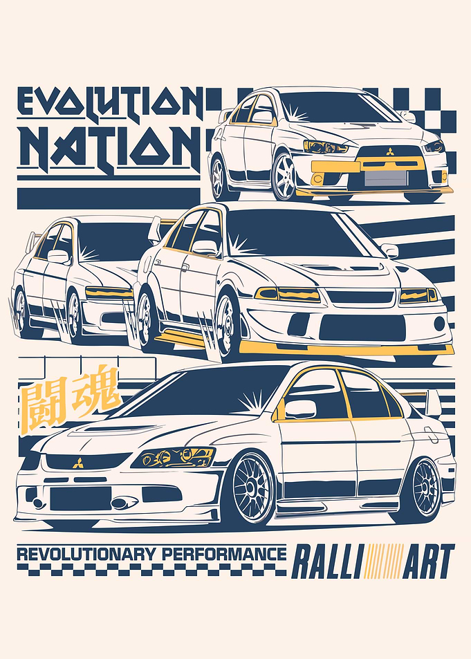 Mitsubishi Lancer Evolution Art