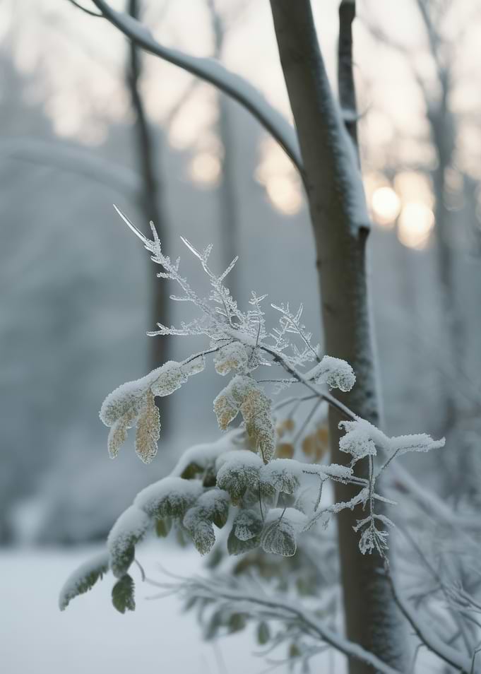 Wintery Tree Branch
