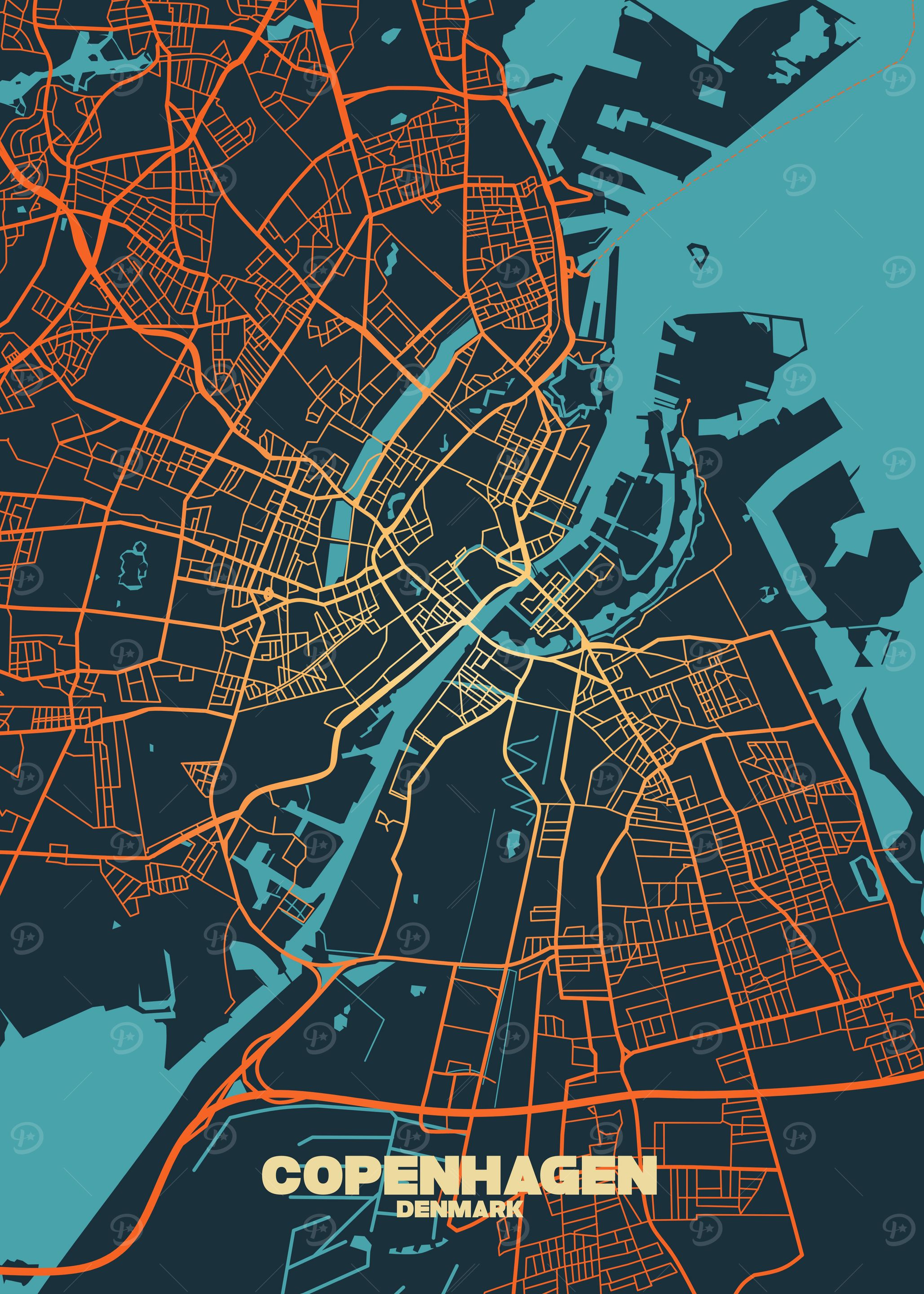 Copenhagen City Map