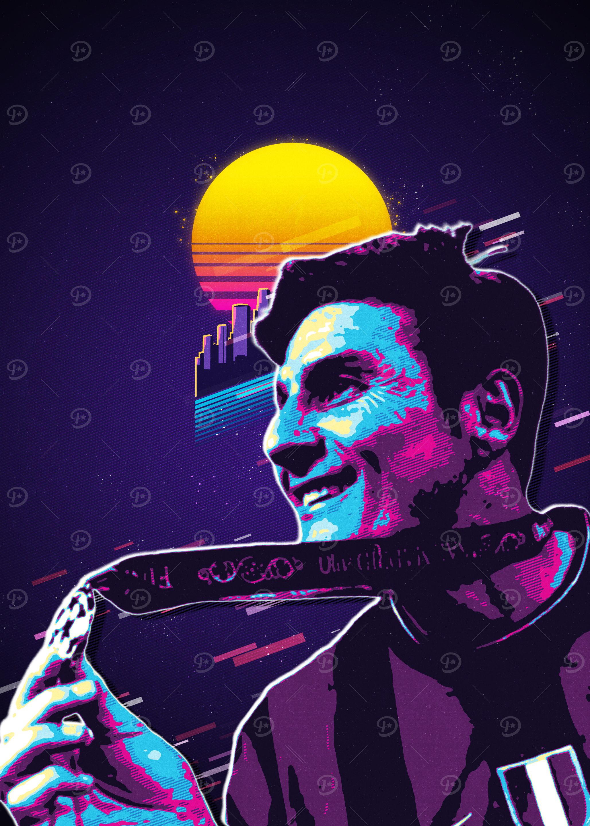 Messi Retro Art