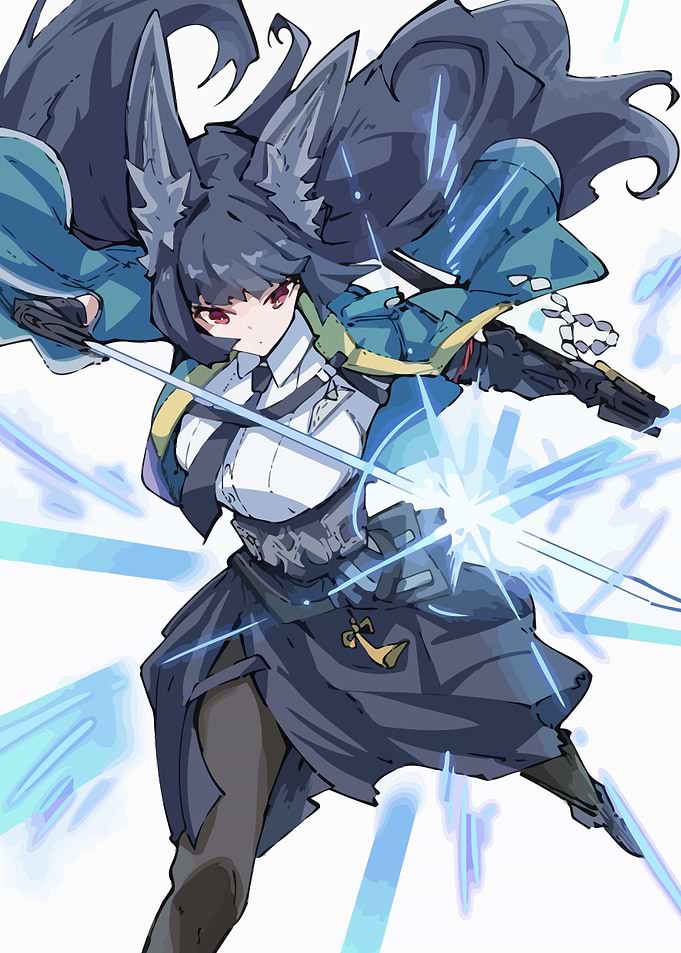 Anime Girl with Sword