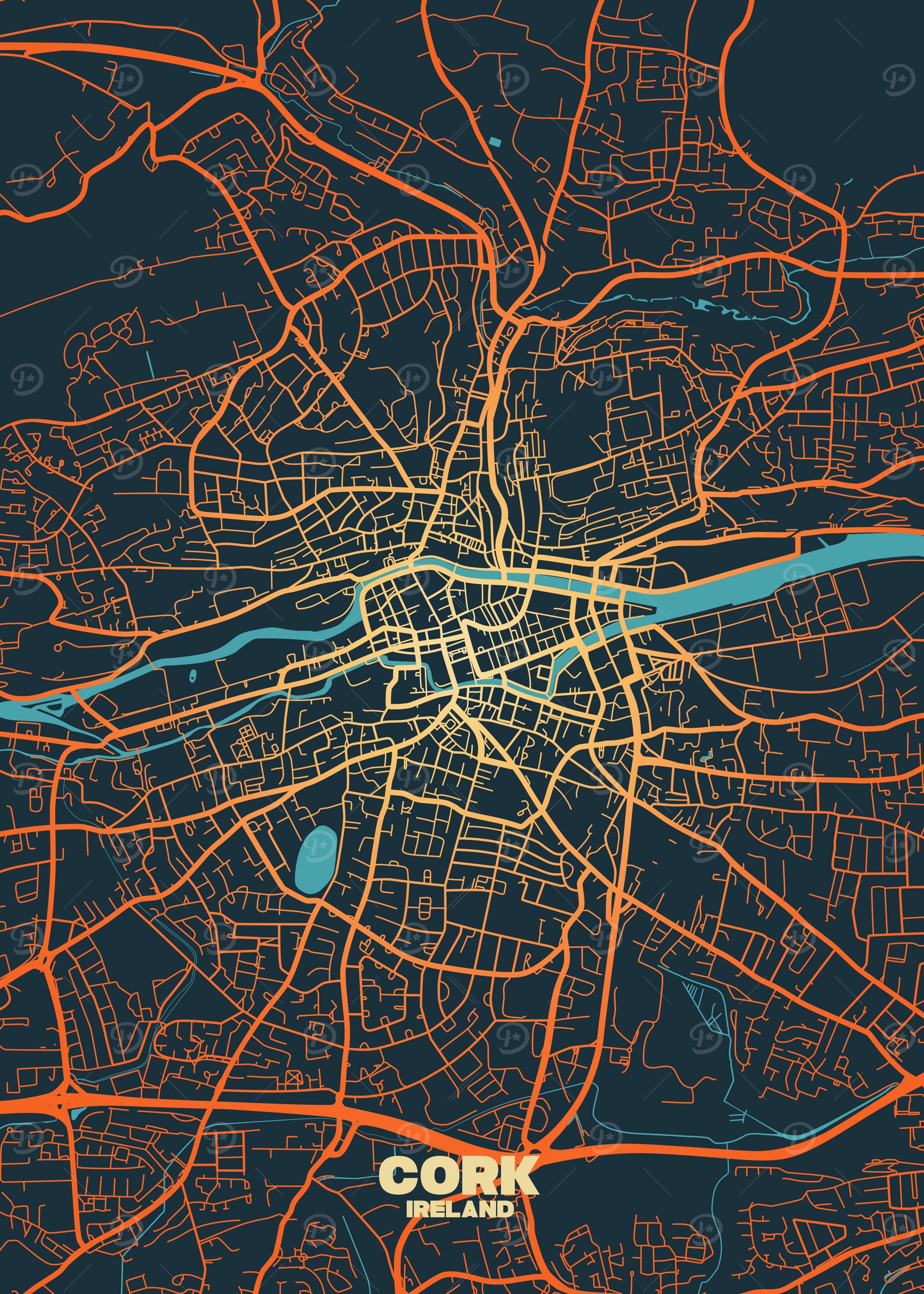 Cork City Map