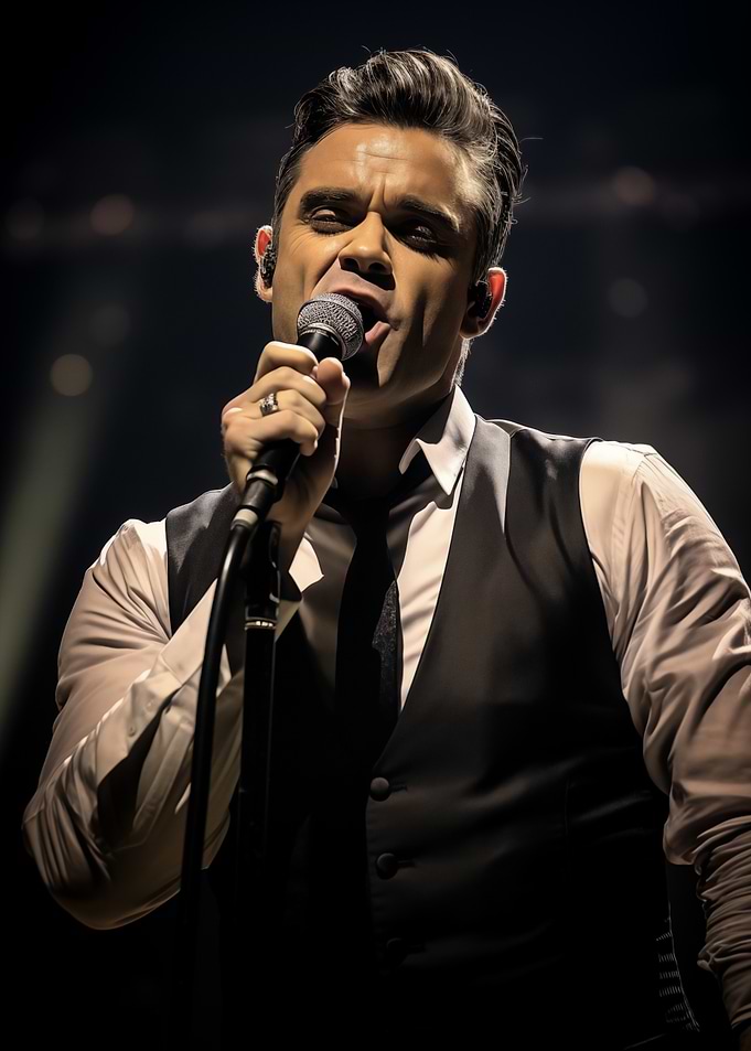 Robbie Williams on Stage