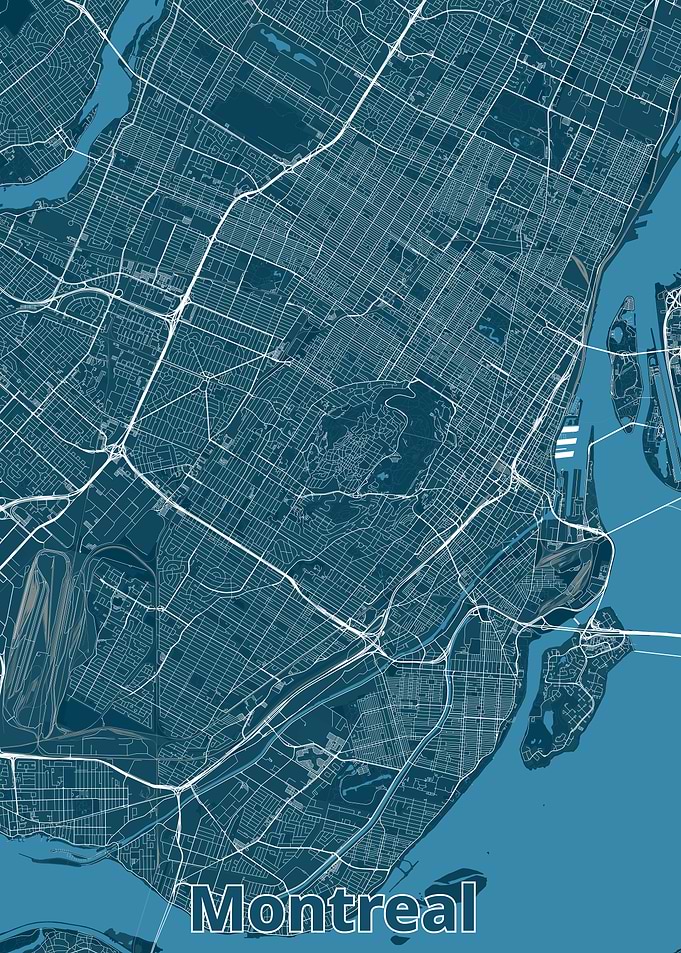 Montreal City Map