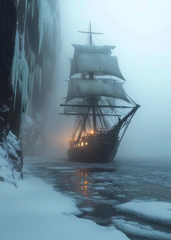Sailing Through Ice And Fog