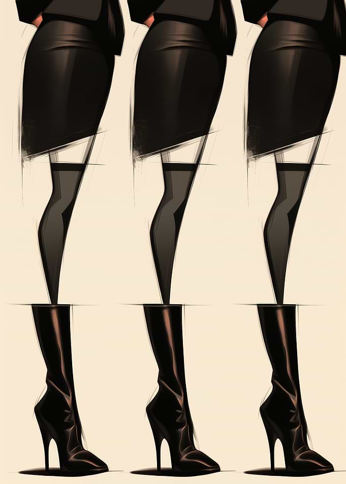 Black Boots and Stockings