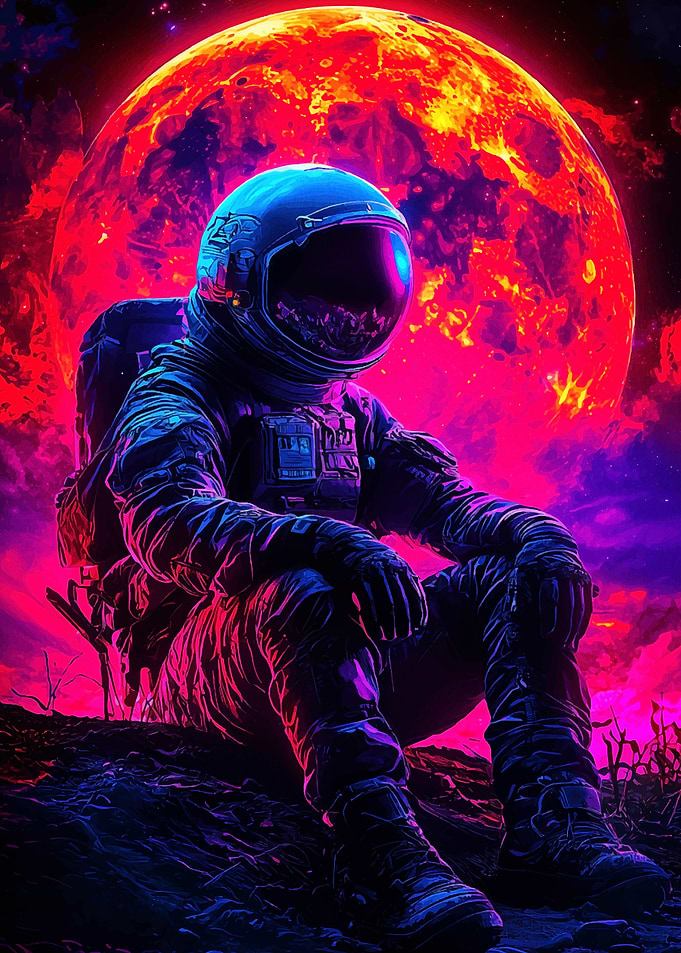 Astronaut on Alien Planet