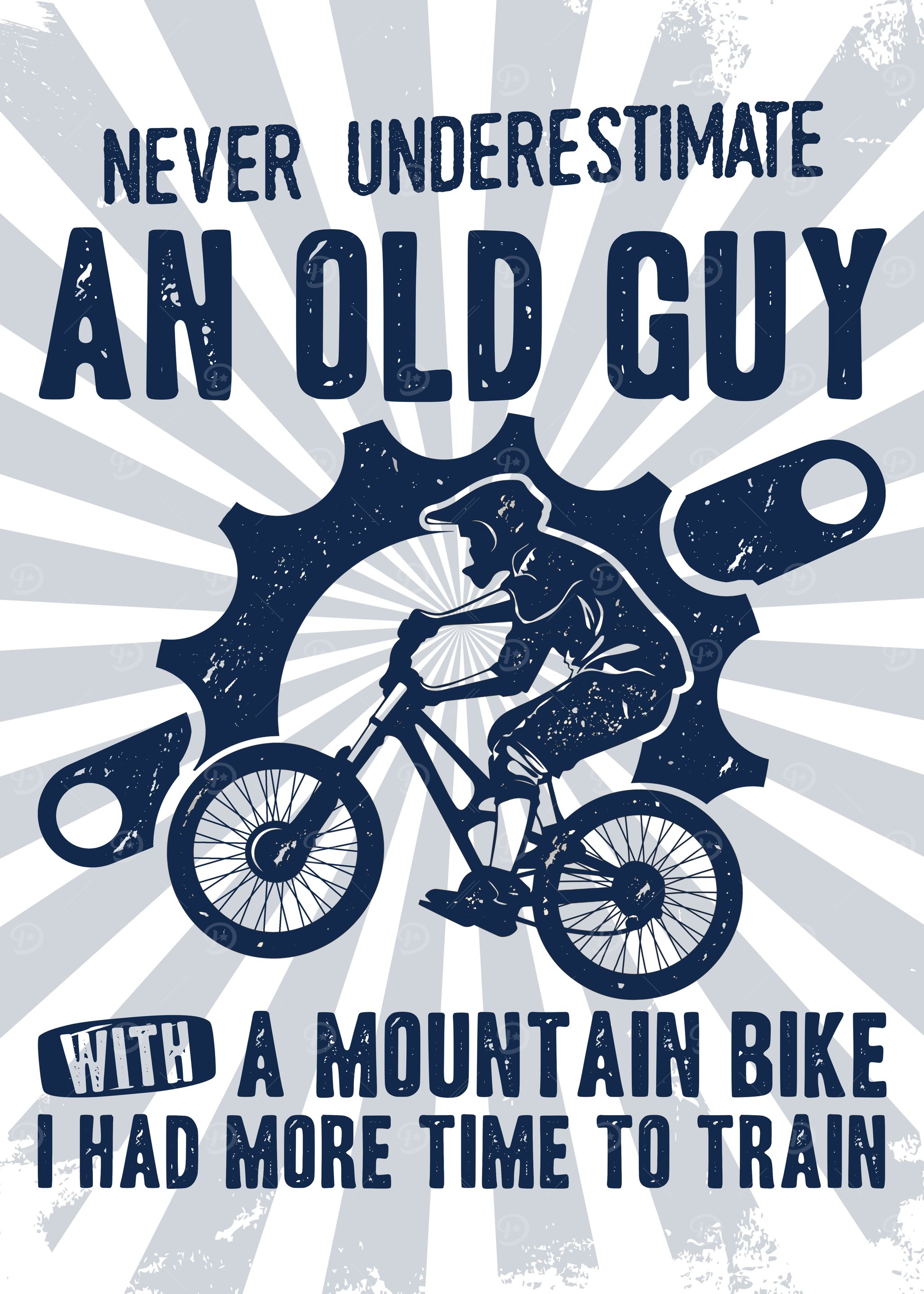 Old Guy Mountain Biker MTB Enduro Downhill