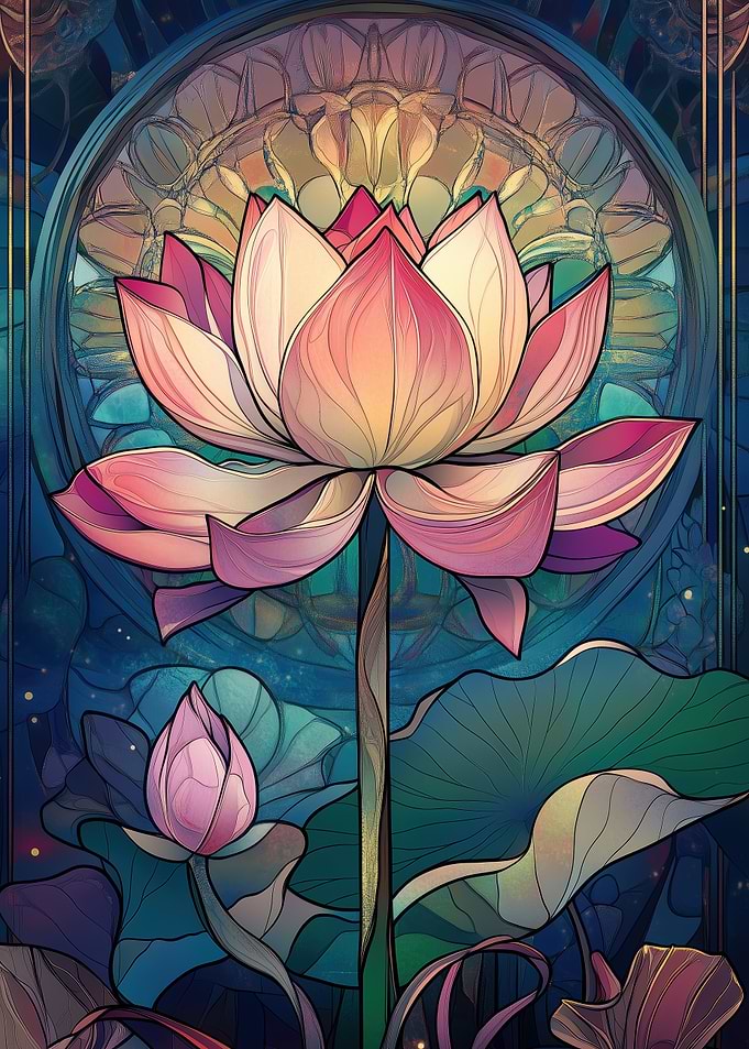 Lotus Flower Art