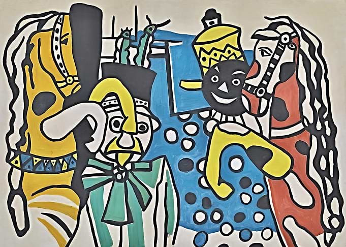Clowns and horses - Fernand Leger