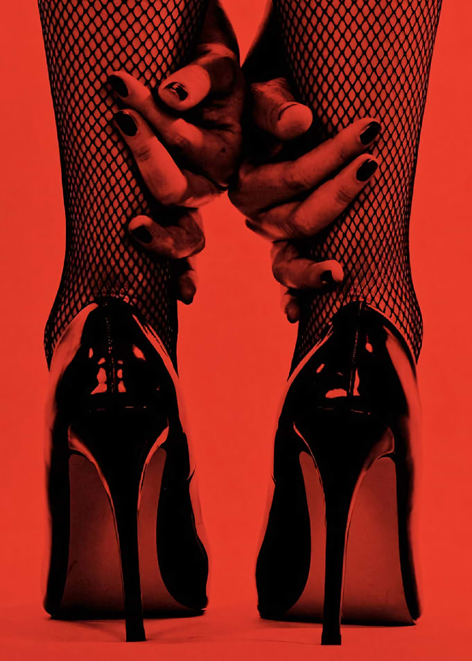 Red Heels and Fishnets