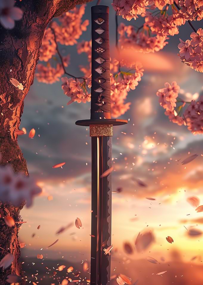 Japanese Sakura Katana