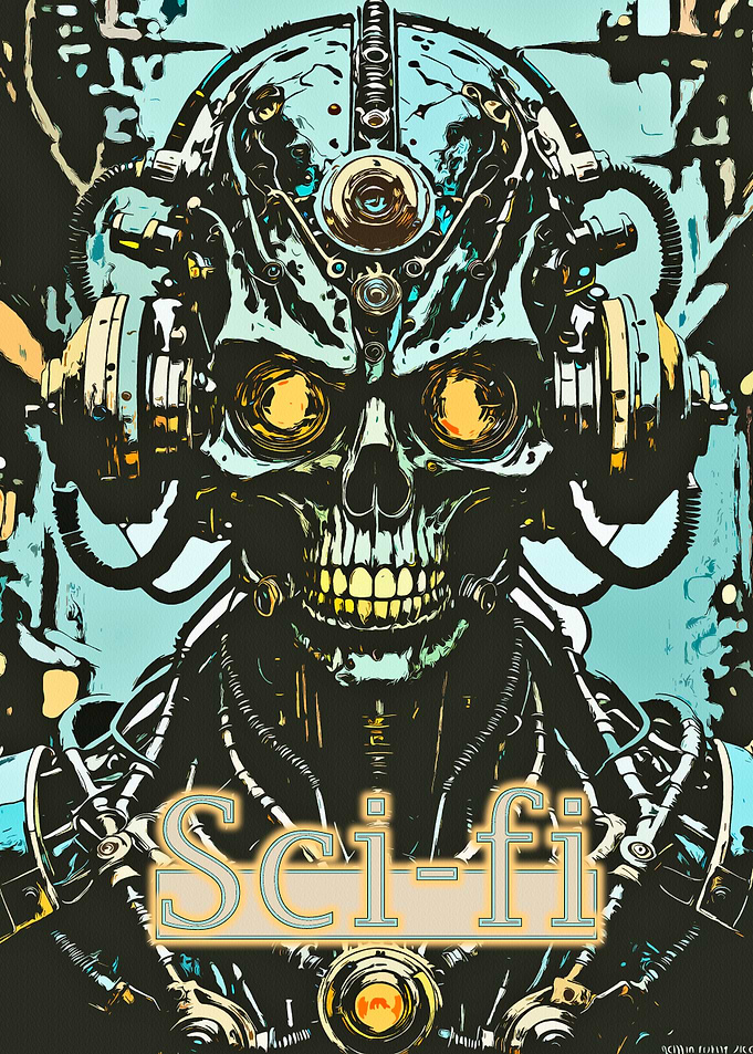 Sci-Fi Robot Skull