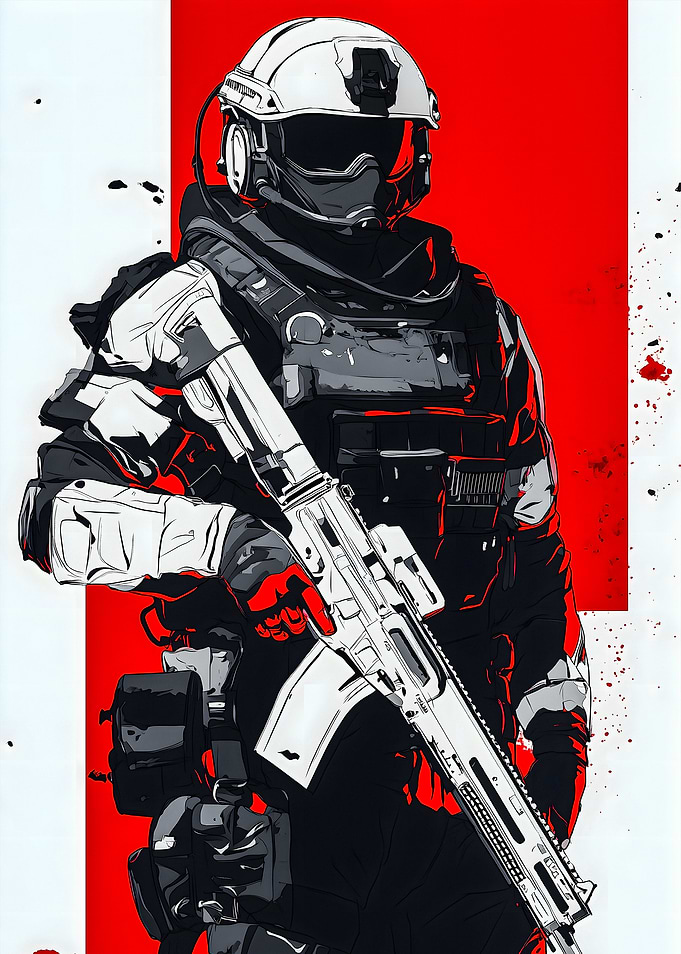 Soldier in White Armor