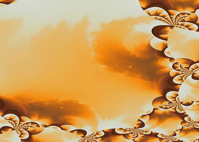 Abstract Orange and Brown Fractal