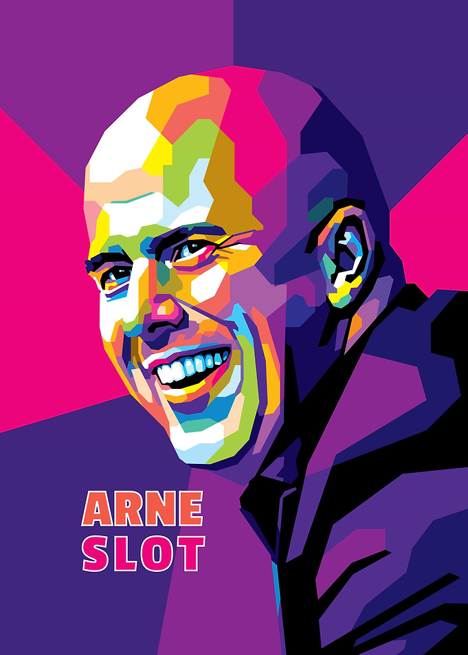 Arne Slot in WPAP Style