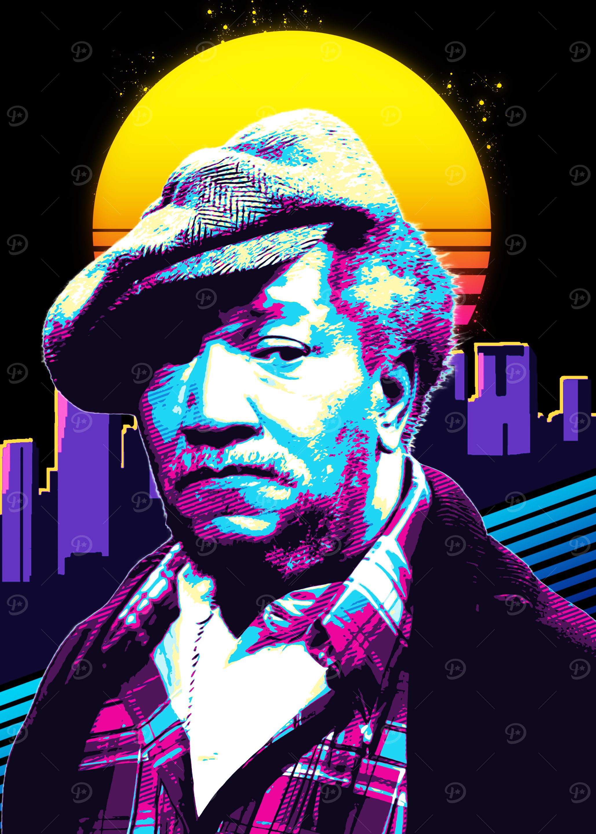 Sanford Retro 80s Style Portrait