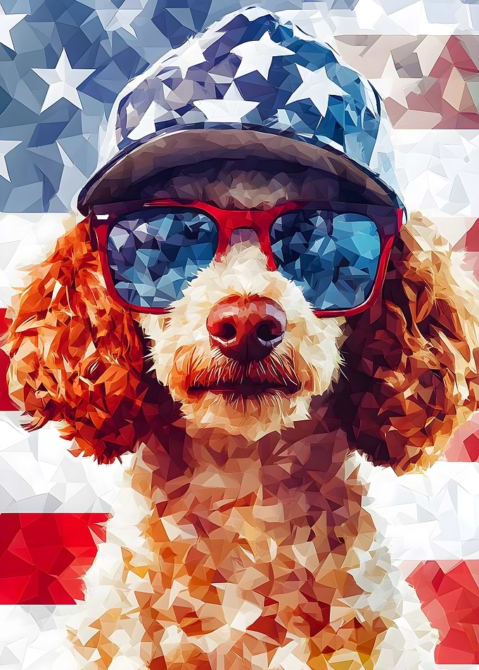 Patriotic Poodle