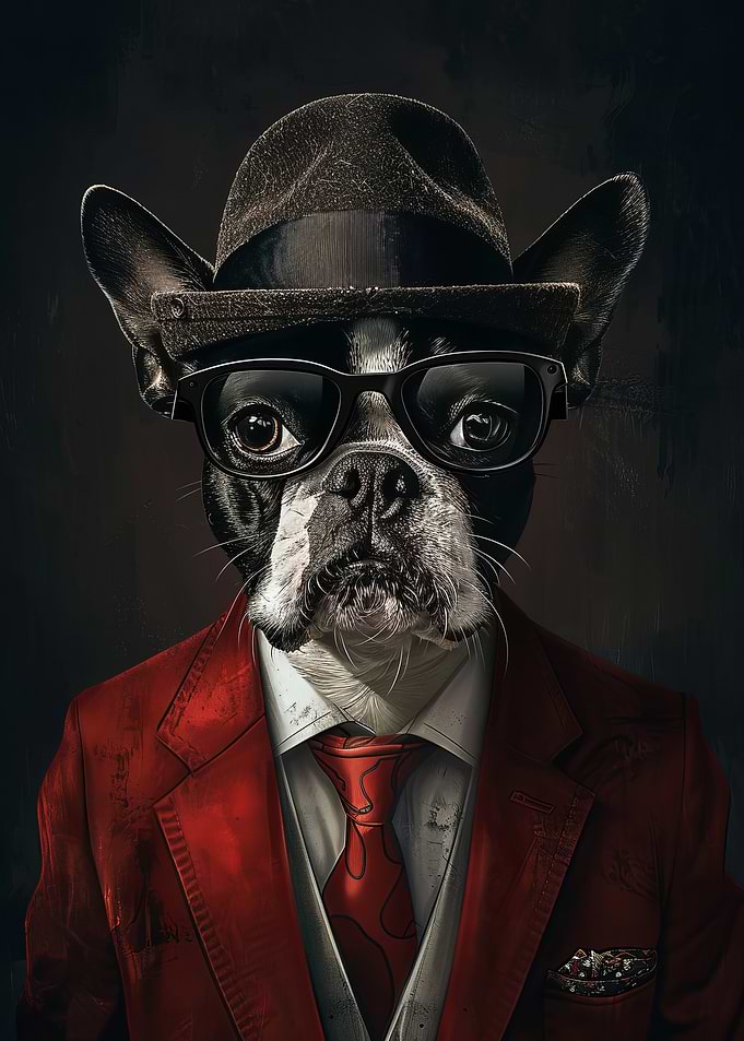 French Bulldog in Suit