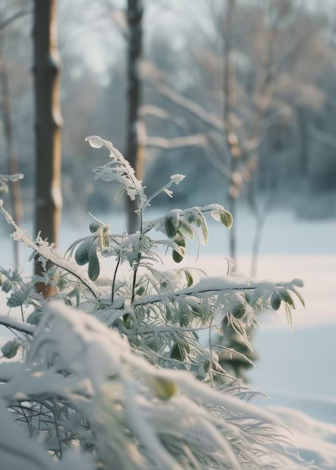 Snowy Winter Branch