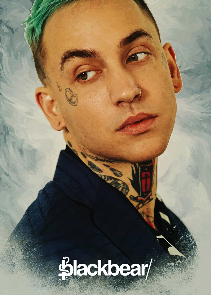 Blackbear Portrait Art