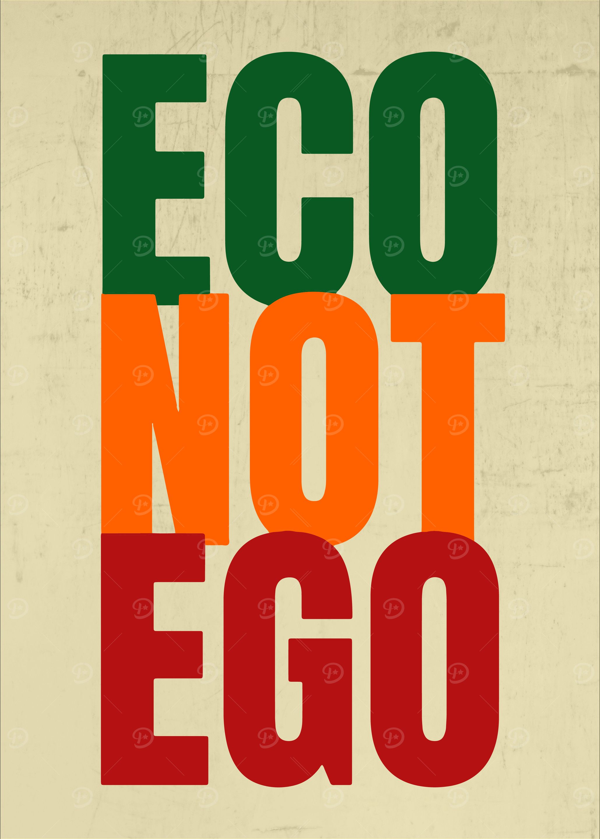 ECO NOT EGO Poster