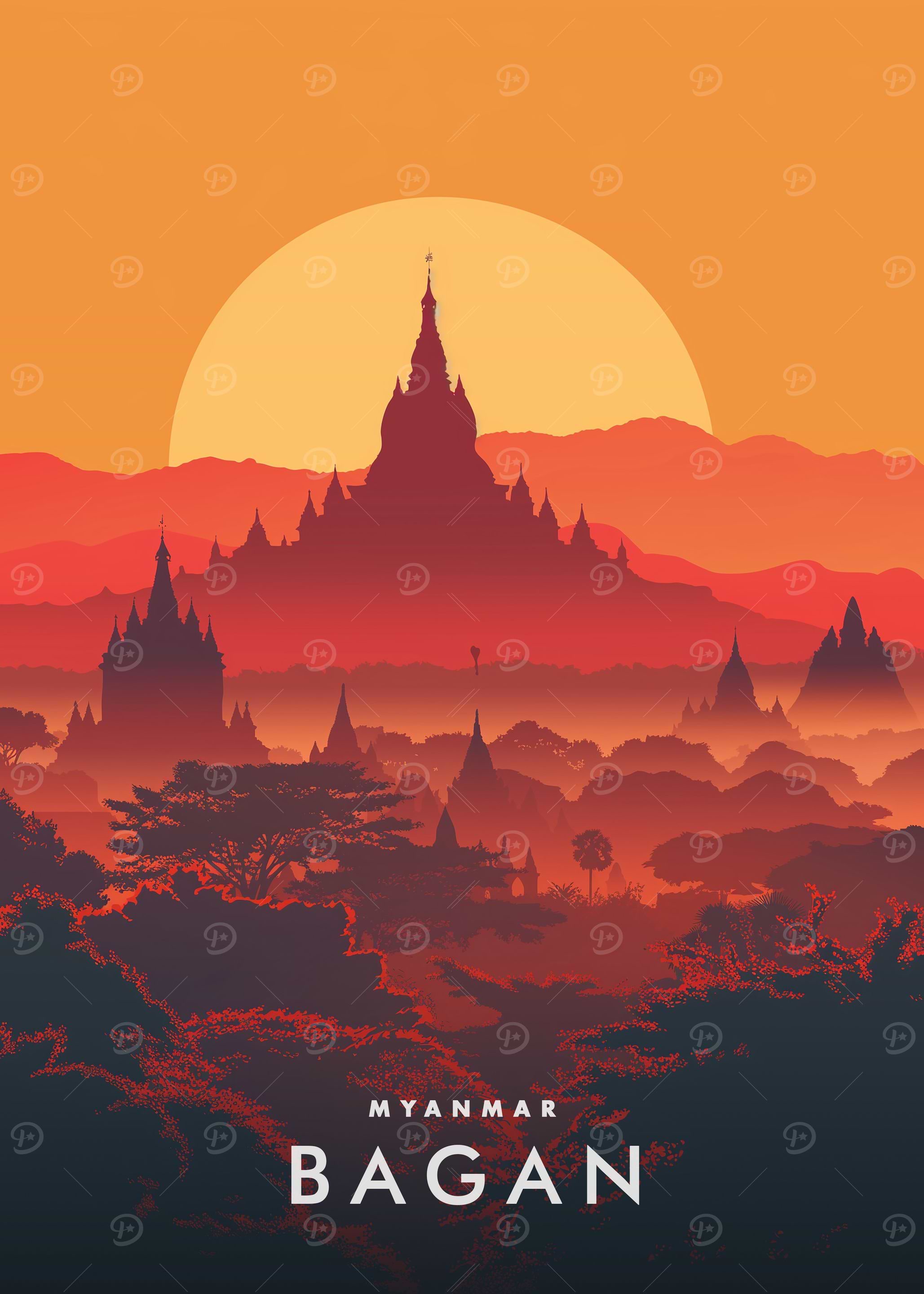 Bagan Sunset Myanmar