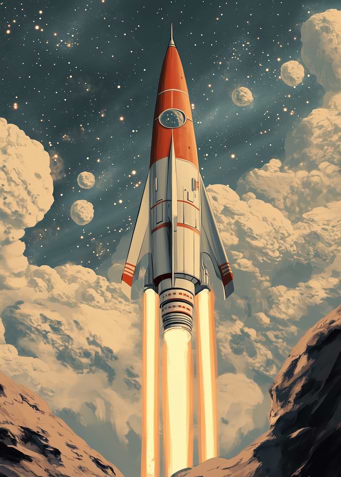 Retro Rocket Launch