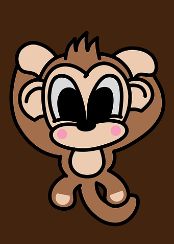 Cute Cartoon Monkey