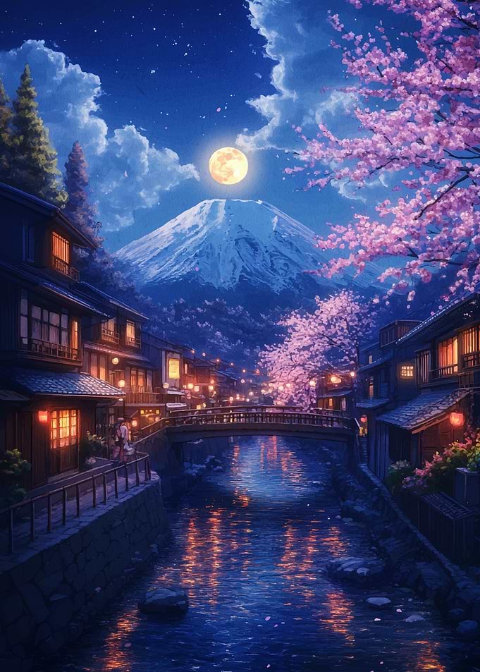 Japanese Night Scene