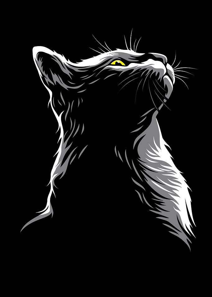 Cute gray CAT head epic Cute CAT for cat lovers & CAT owners
