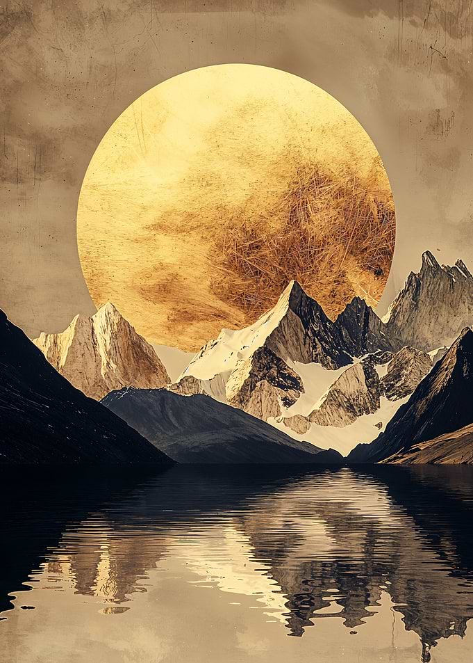 Golden Mountain Sunset