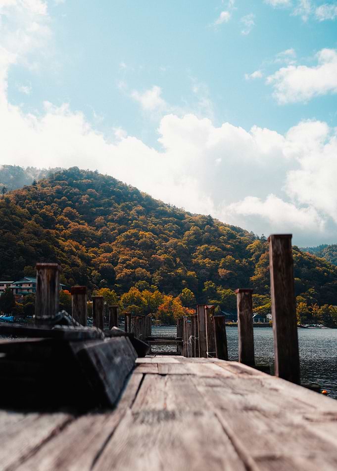 Wooden Dock by the Lake