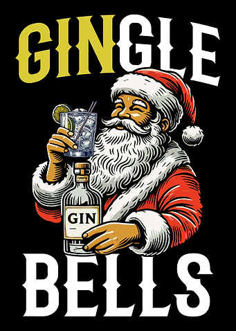 Funny Santa Gingle Bells Gin Lover Christmas