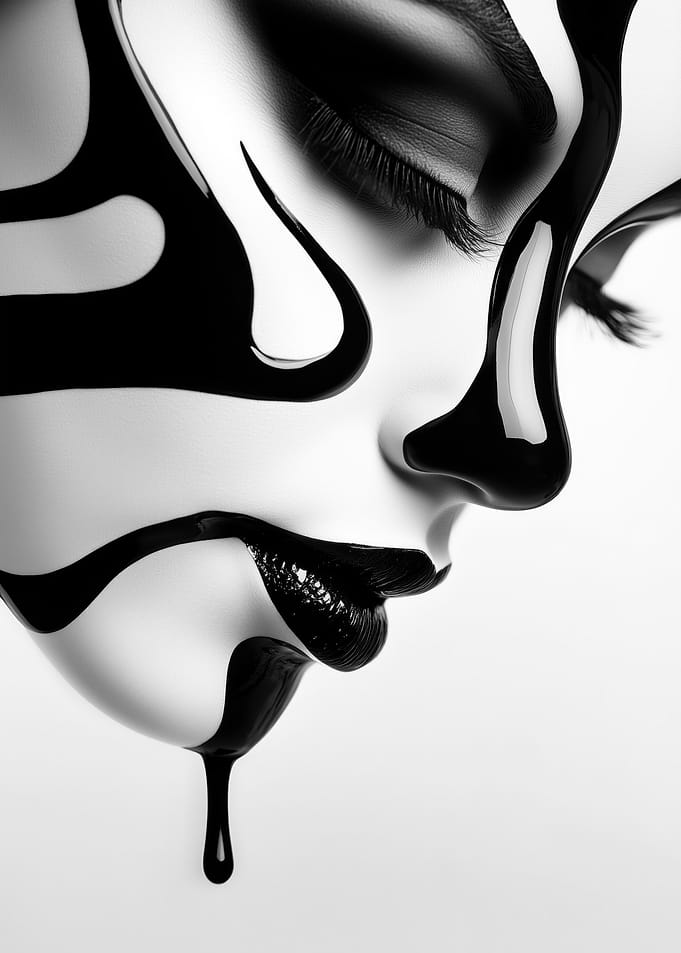 Black and White Face Paint