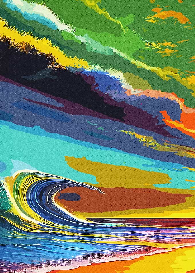 Abstract Ocean Wave