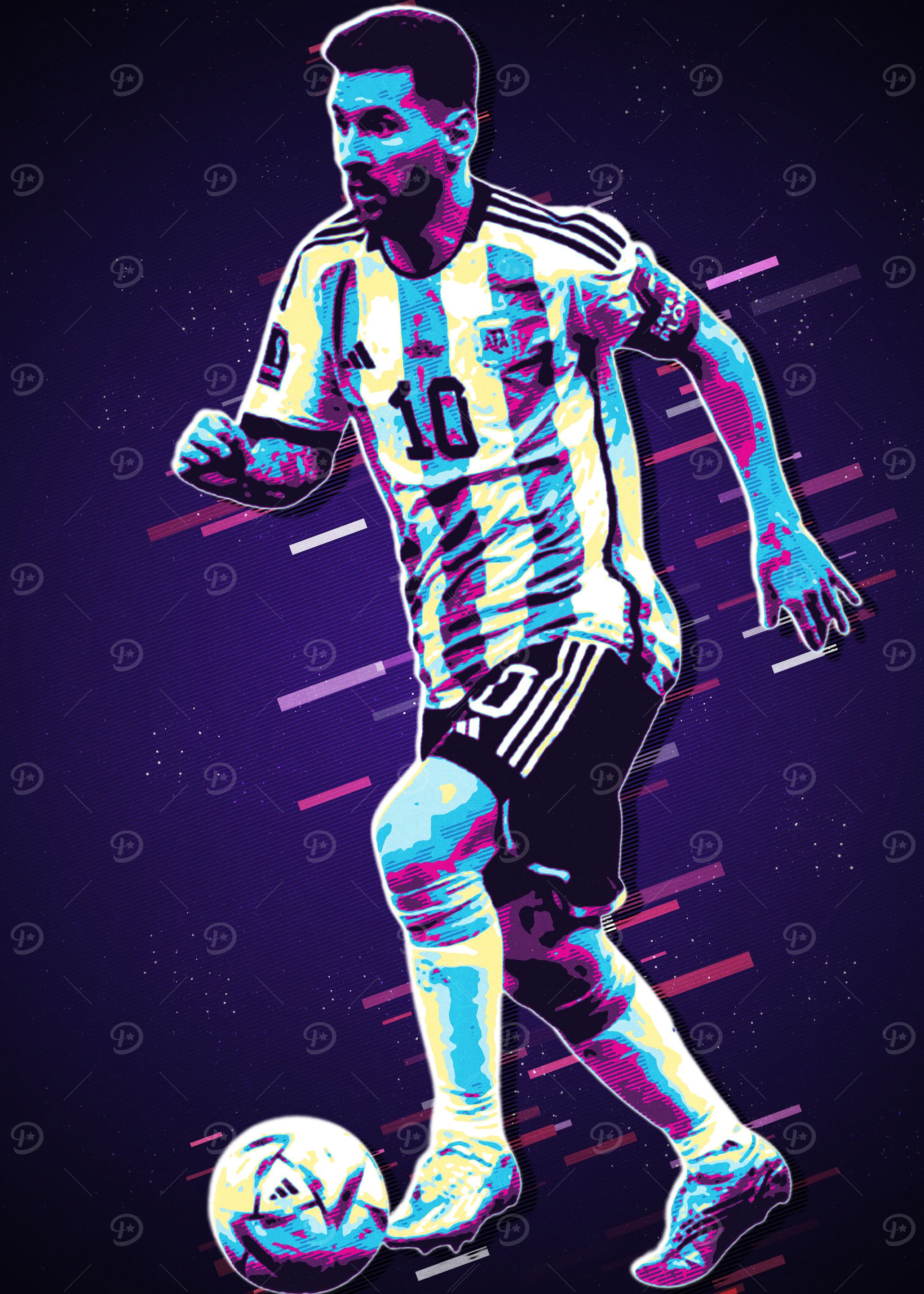 Messi Argentina Soccer Art