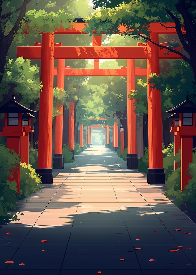 Japanese Shrine Pathway