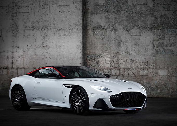 White Aston Martin DBS Superleggera