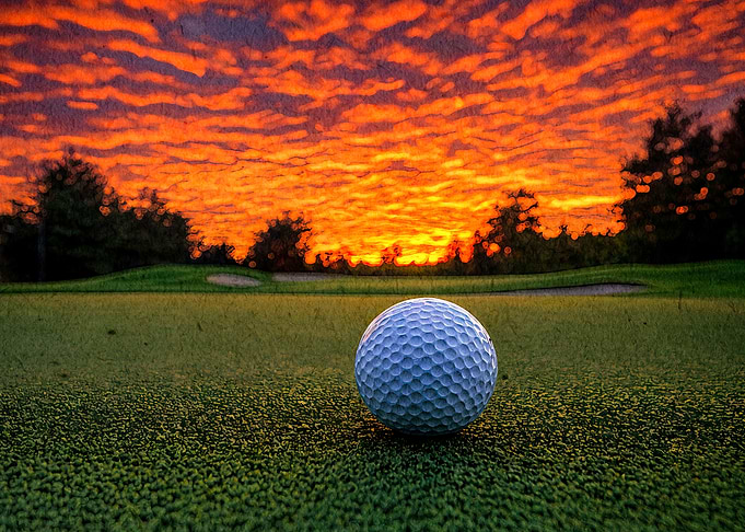 Golf Ball Sunset