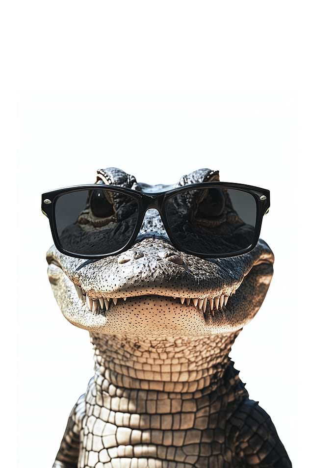 Cool Alligator in Sunglasses