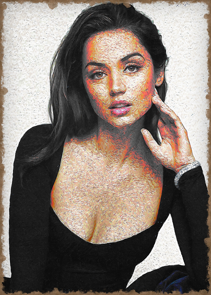 Woman in Black Dress Portrait