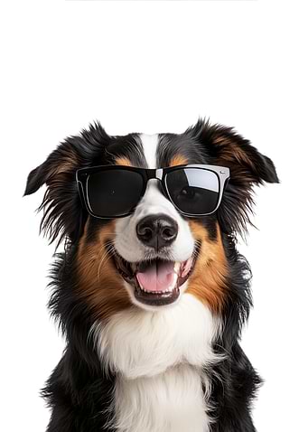 Cool Australian Shepherd in Sunglasses
