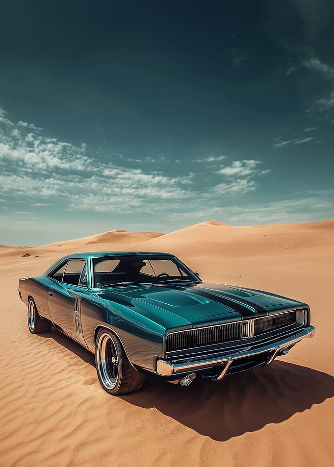 Dodge Charger in Desert