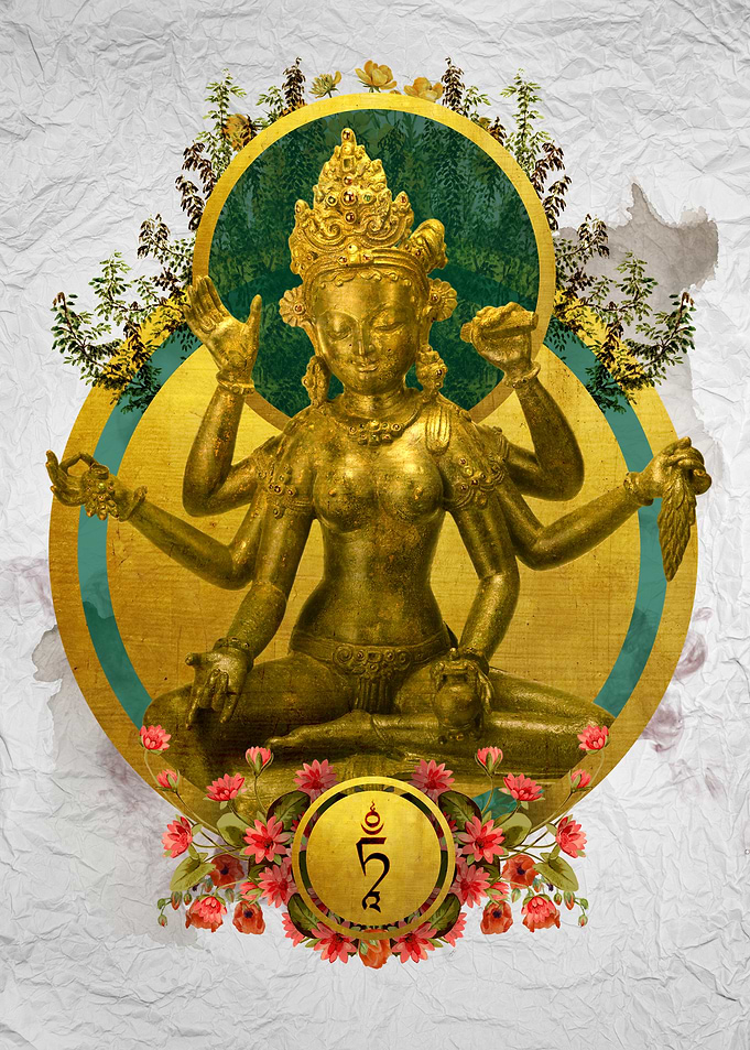 Vasudhara Buddhist goddess