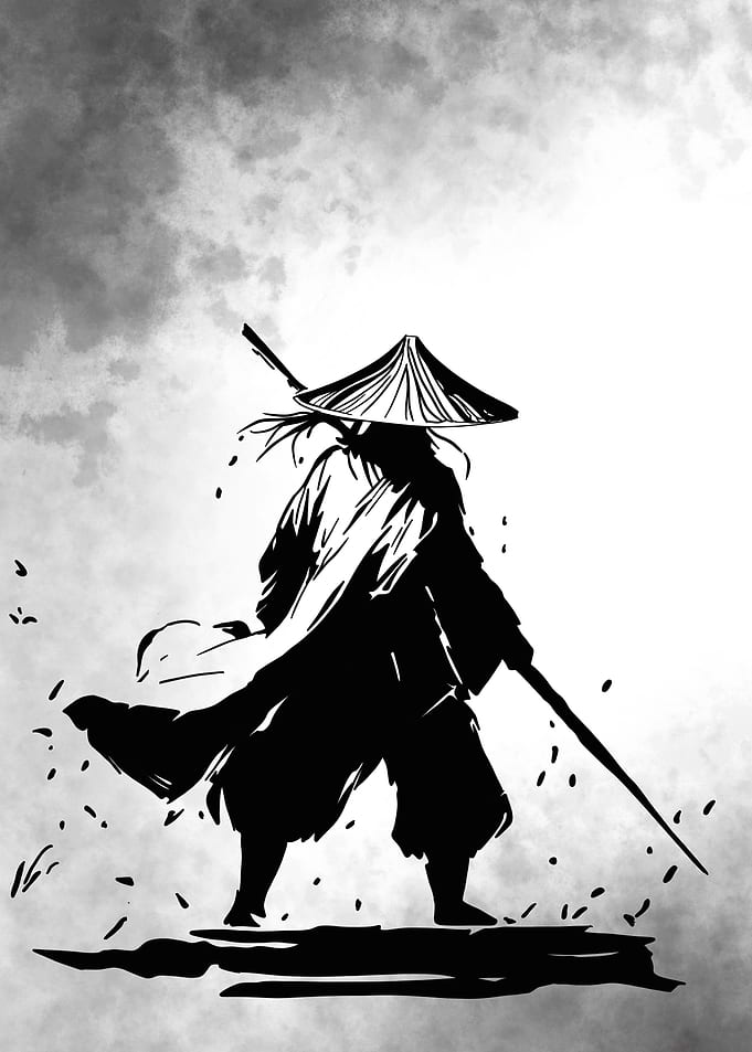 Samurai Warrior Silhouette