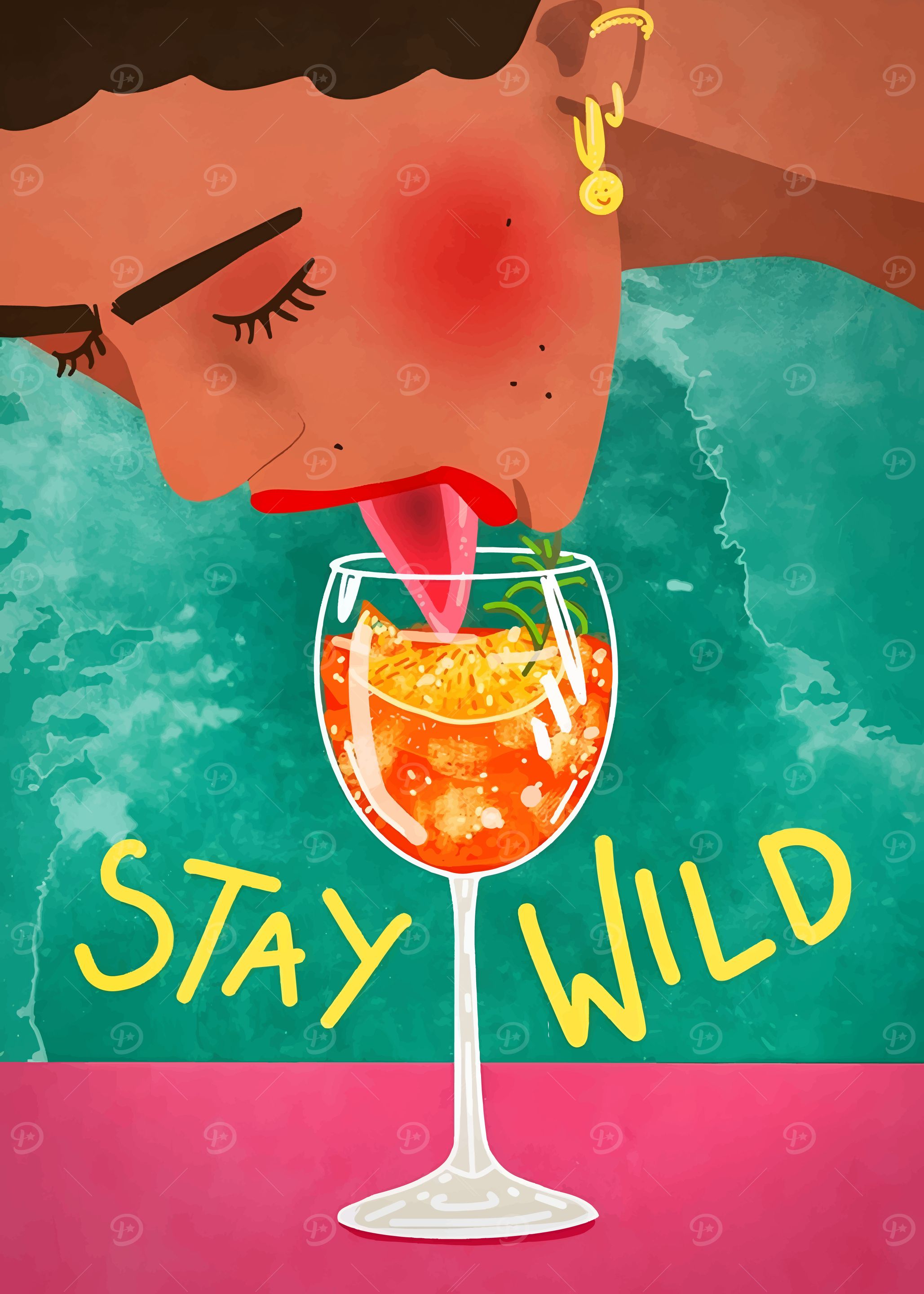 Stay Wild Cocktail Art