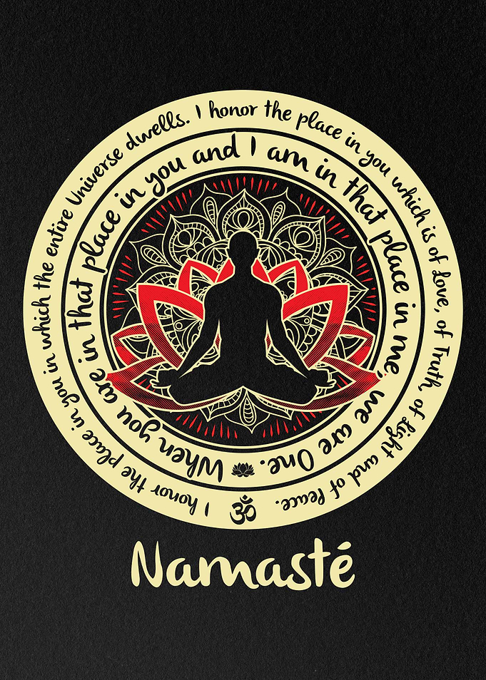 Namaste Buddha: Lotus Mandala Connection